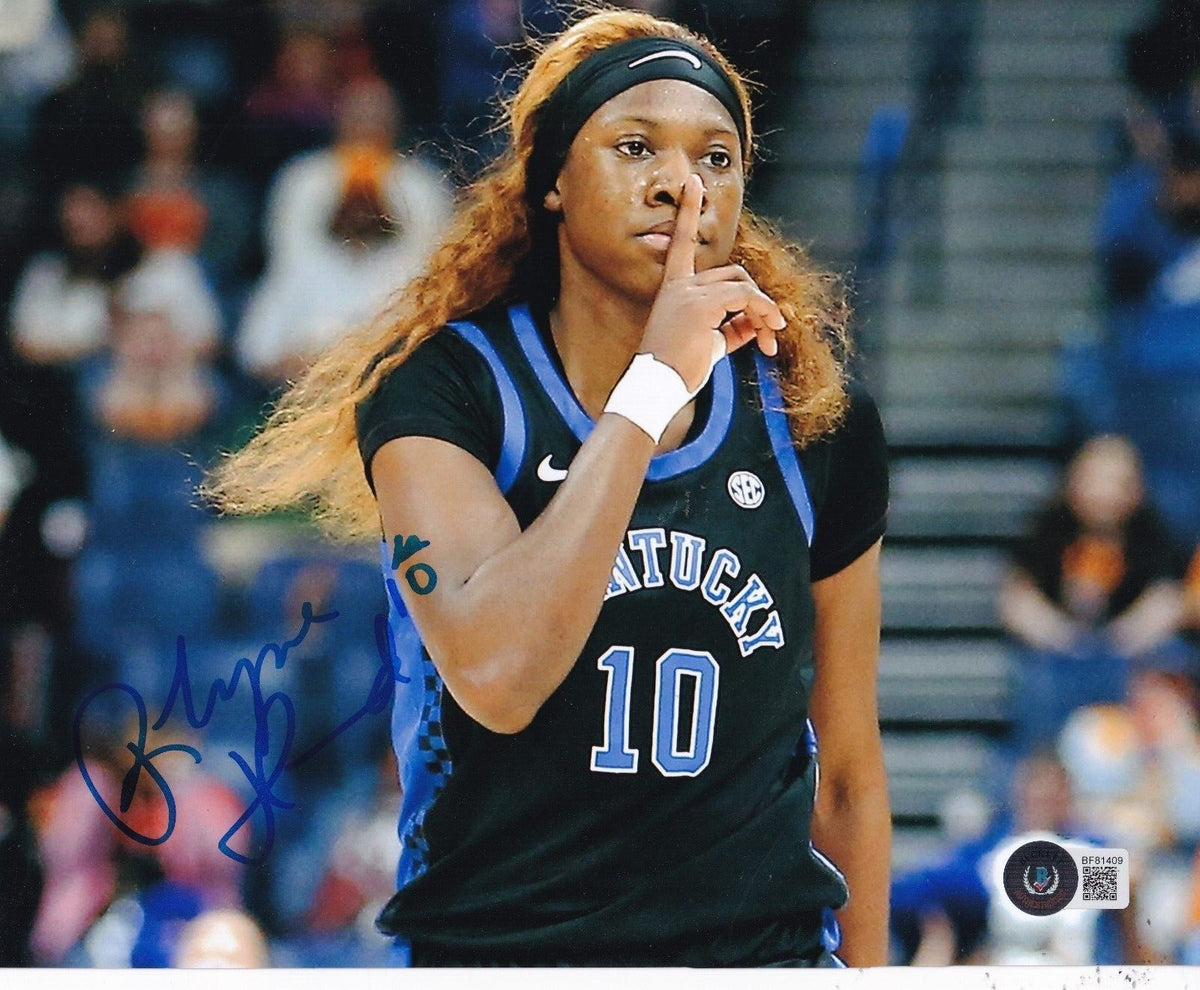 RHYNE HOWARD signed KENTUCKY WILDCATS WNBA basketball 8X10 photo BECKETT BF81409