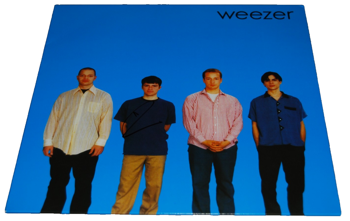 RIVERS CUOMO signed (WEEZER) autographed Blue Vynil record BECKETT BAS BW61778