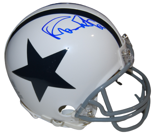 RANDY WHITE signed (DALLAS COWBOYS) mini football helmet BECKETT BAS BH15393