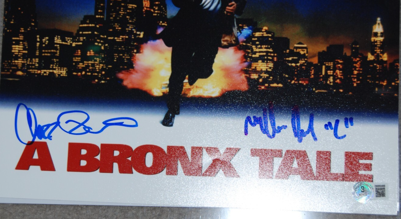CHAZZ PALMINTERI and LILO BRANCATO signed (A BORNX TALE) MOVIE 12X18 Beckett