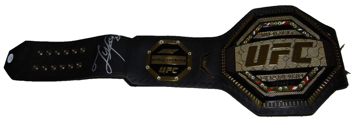 UMAR NURMAGOMEDOV signed (UFC) MMA Leather Championship Belt JSA AZ02786