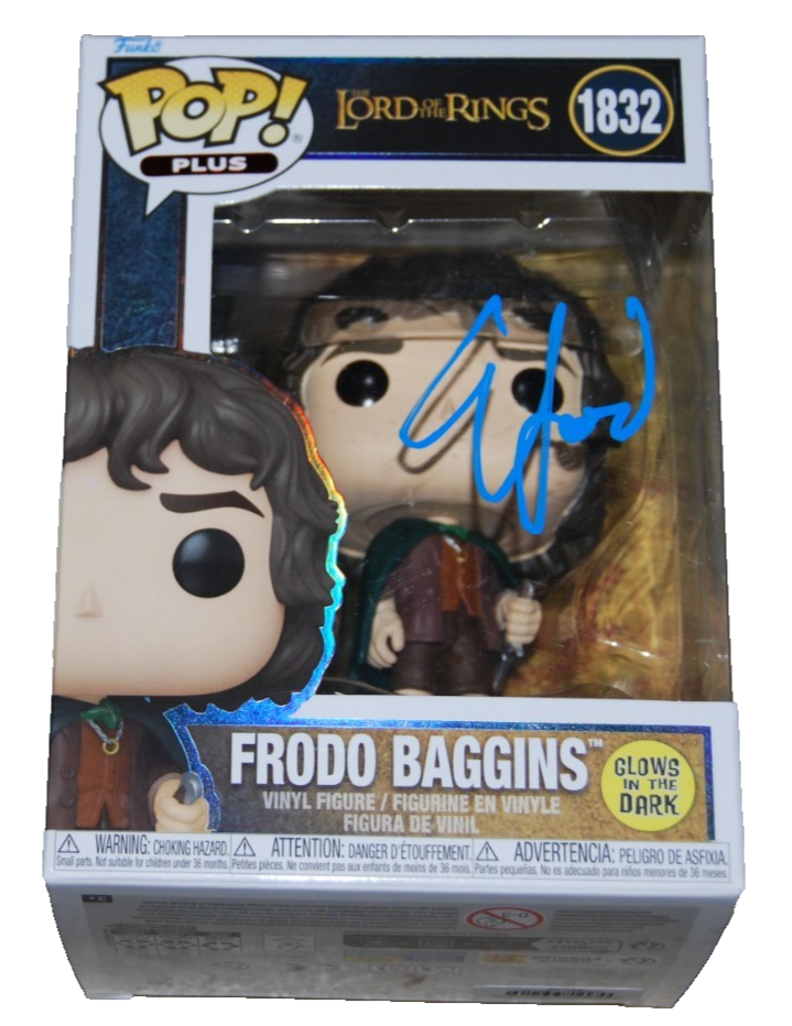 ELIJAH WOOD signed (LORD OF THE RINGS) Frodo 1832 Funko Pop Plus BECKETT BU41101