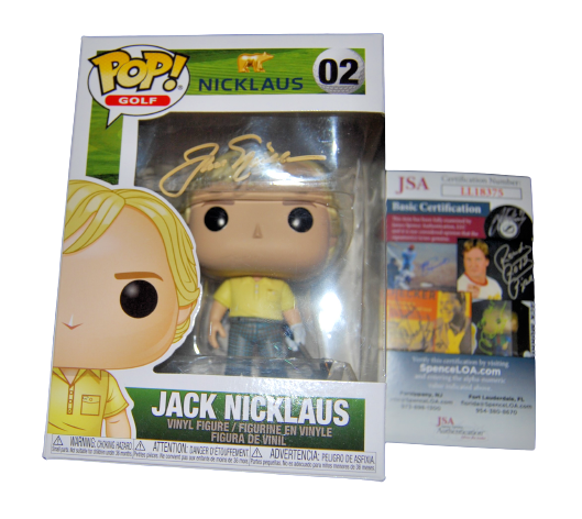 JACK NICKLAUS signed (FUNKO POP) Golden Bear PGA *AUGUSTA* JSA LL18375
