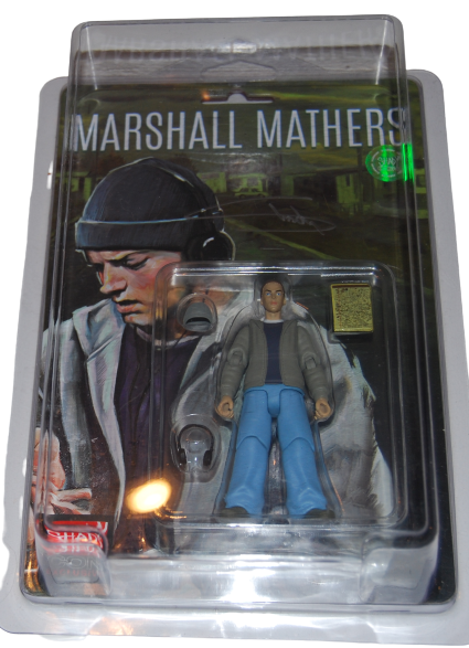 EMINEM Marshall Mathers Shady CON signed Action Figure SLIM BECKETT BAS AB64068