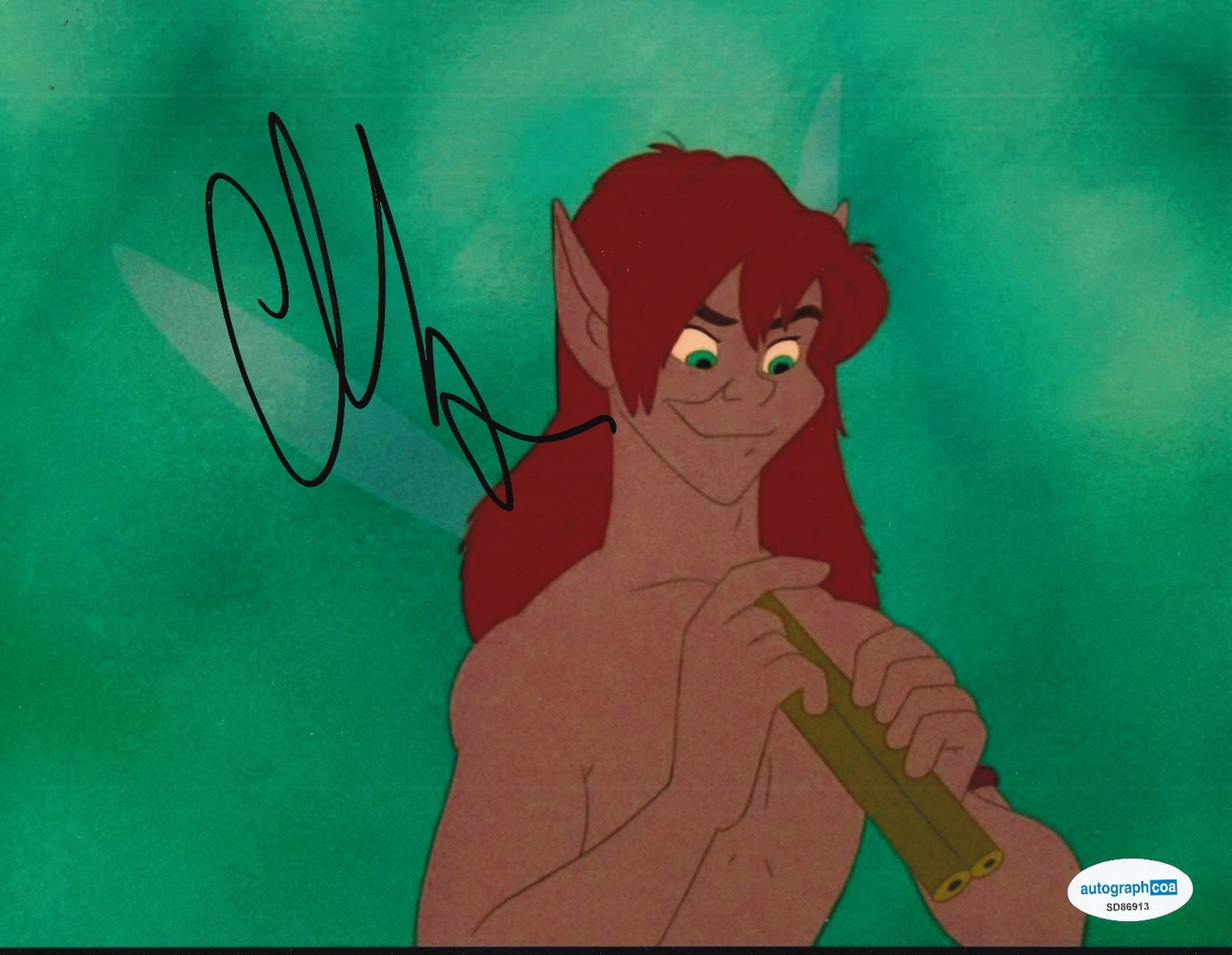 CHRISTIAN SLATER signed (FERNGULLY) Last Rainforest 8X10 photo ACOA SD86913