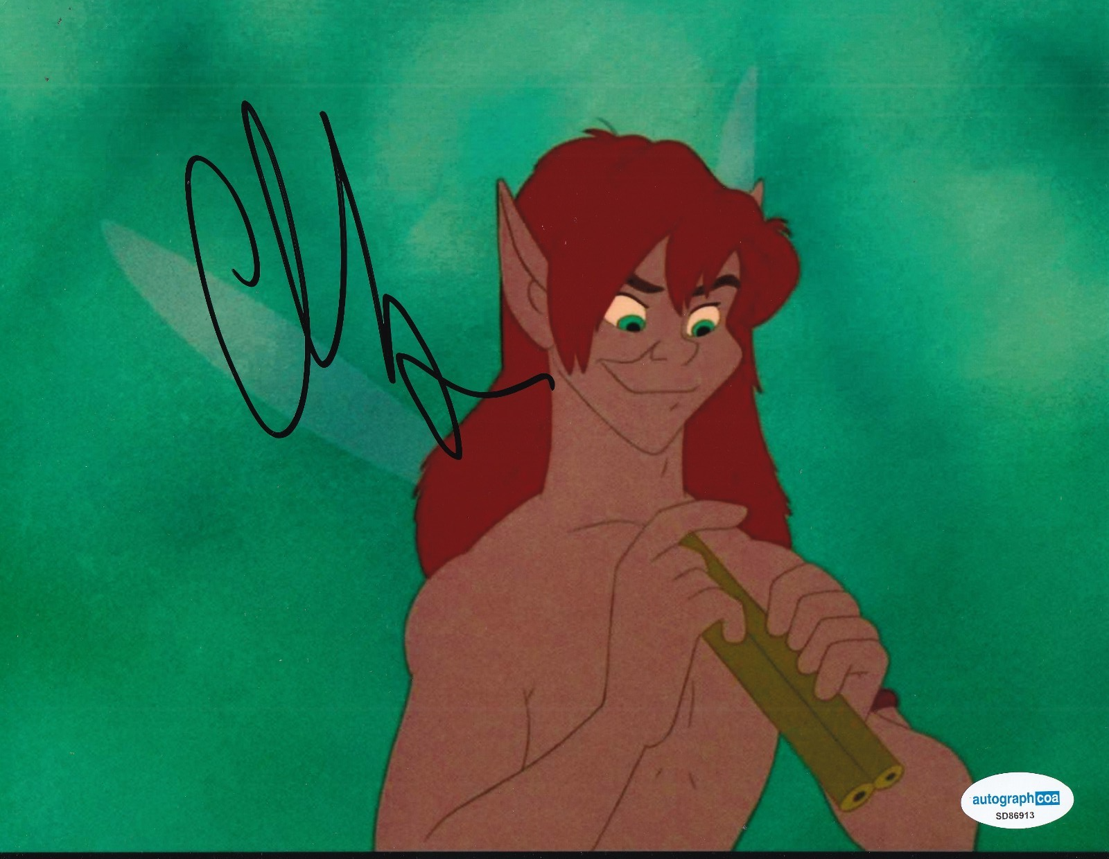 CHRISTIAN SLATER signed (FERNGULLY) Last Rainforest 8X10 photo ACOA SD86913