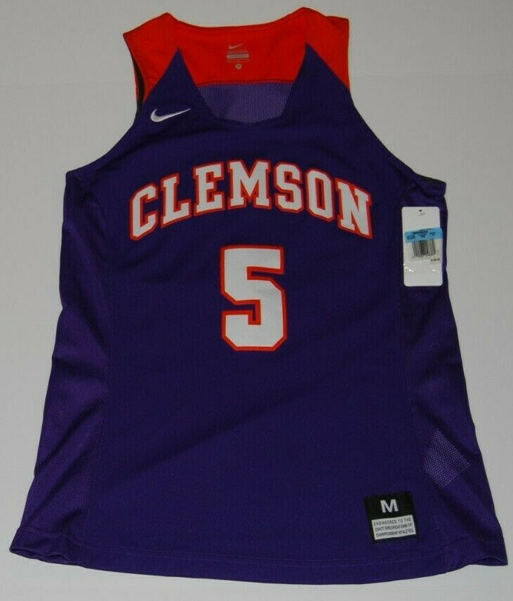 Nike Team Women's Basketball Jersey University of Clemson #5 Medium Sample 