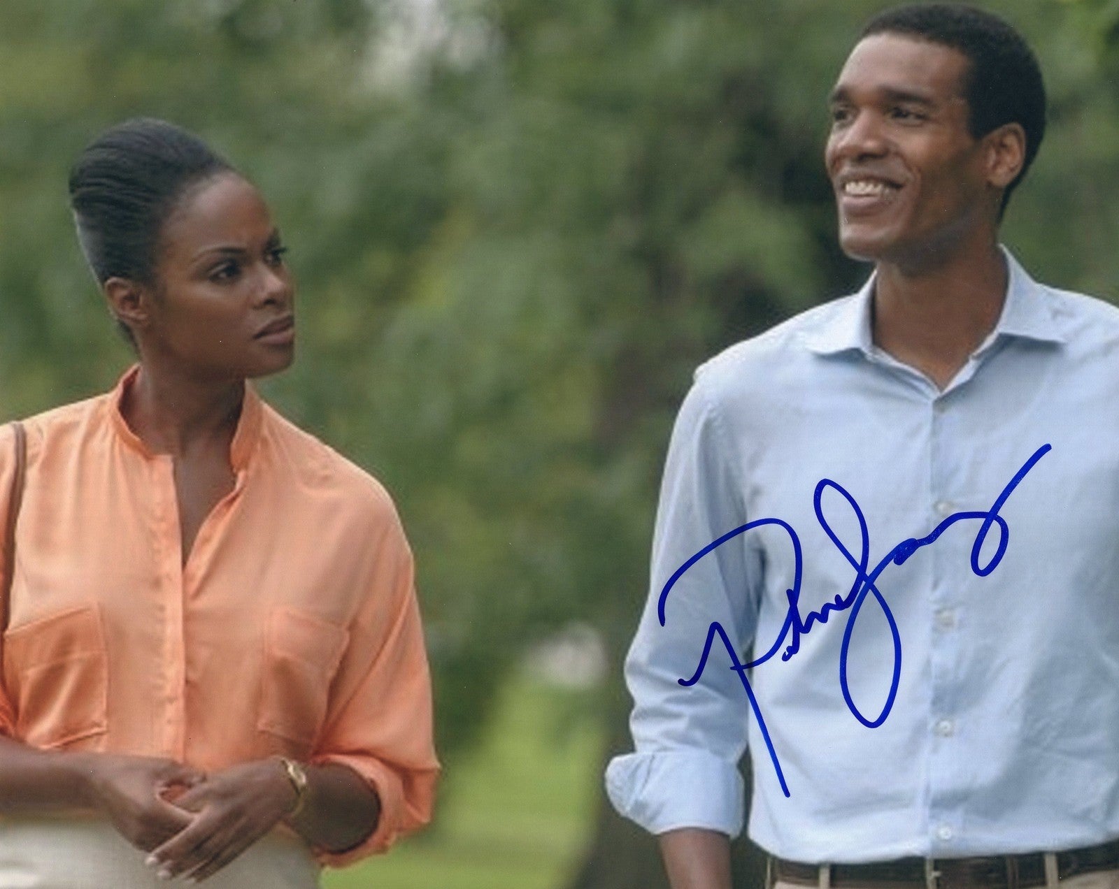 Parker Sawyers signed Southside with You 8x10 Photo w/COA Barack Obama
