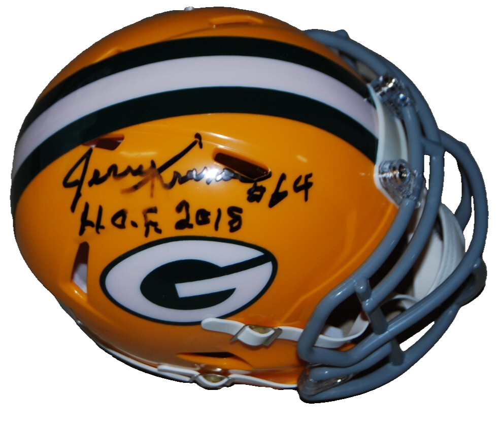 JERRY KRAMER signed (GREEN BAY PACKERS) mini football helmet BECKETT BAS BS38091
