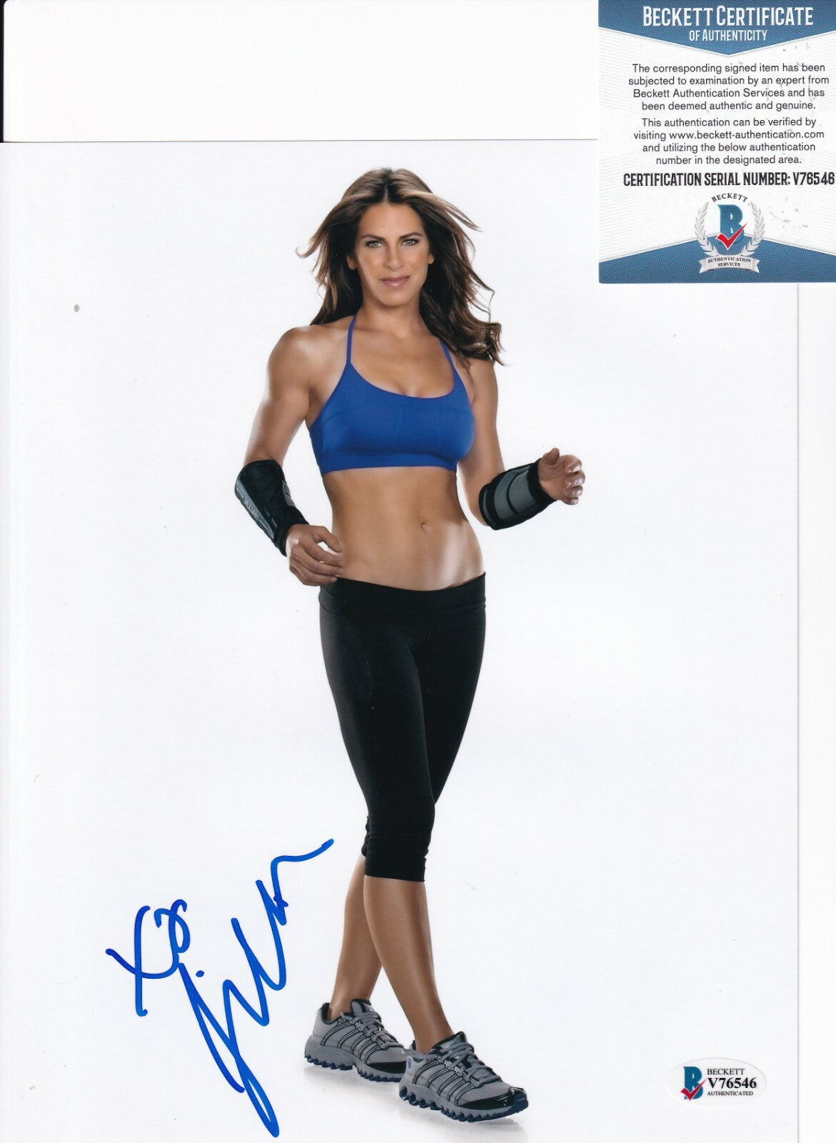 JILLIAN MICHAELS signed (THE BIGGEST LOSER) Star 8X10 photo BECKETT BAS V76546