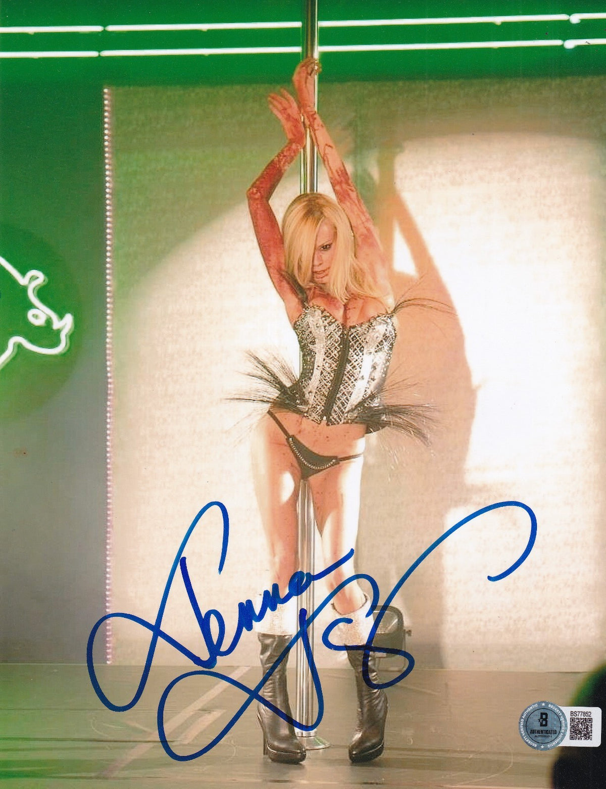 JENNA JAMESON signed (ZOMBIE STRIPPERS) Adult Film 8X10 photo BECKETT BS77852