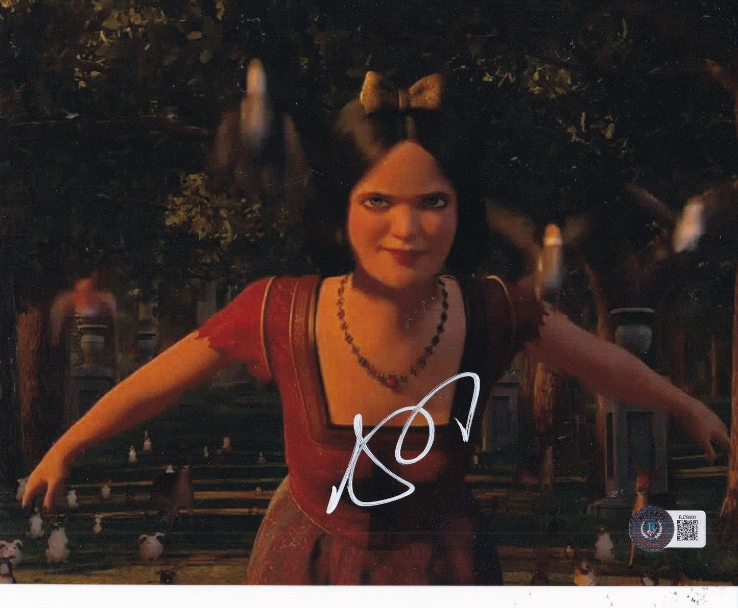 AMY POEHLER signed (SHREK) SNOW WHITE movie 8X10 photo BECKETT BAS BJ79800