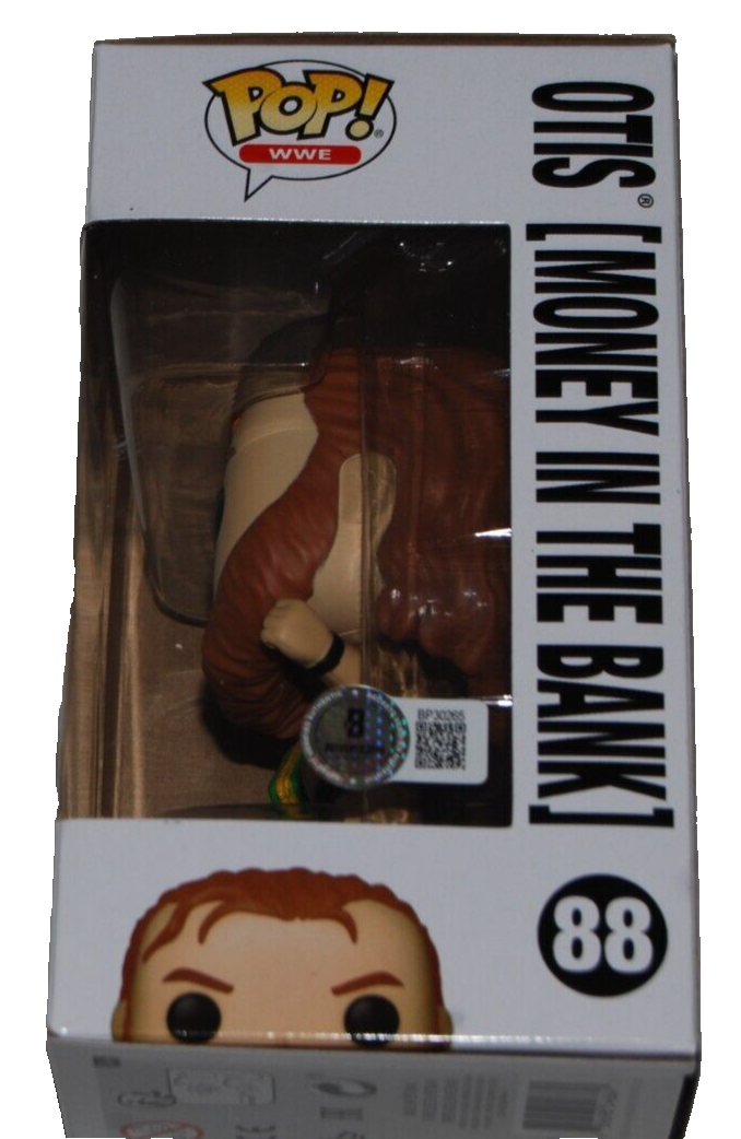 OTIS signed (WWE) Funko Pop Wrestling Money in the Bank #88 BECKETT BAS BP30265
