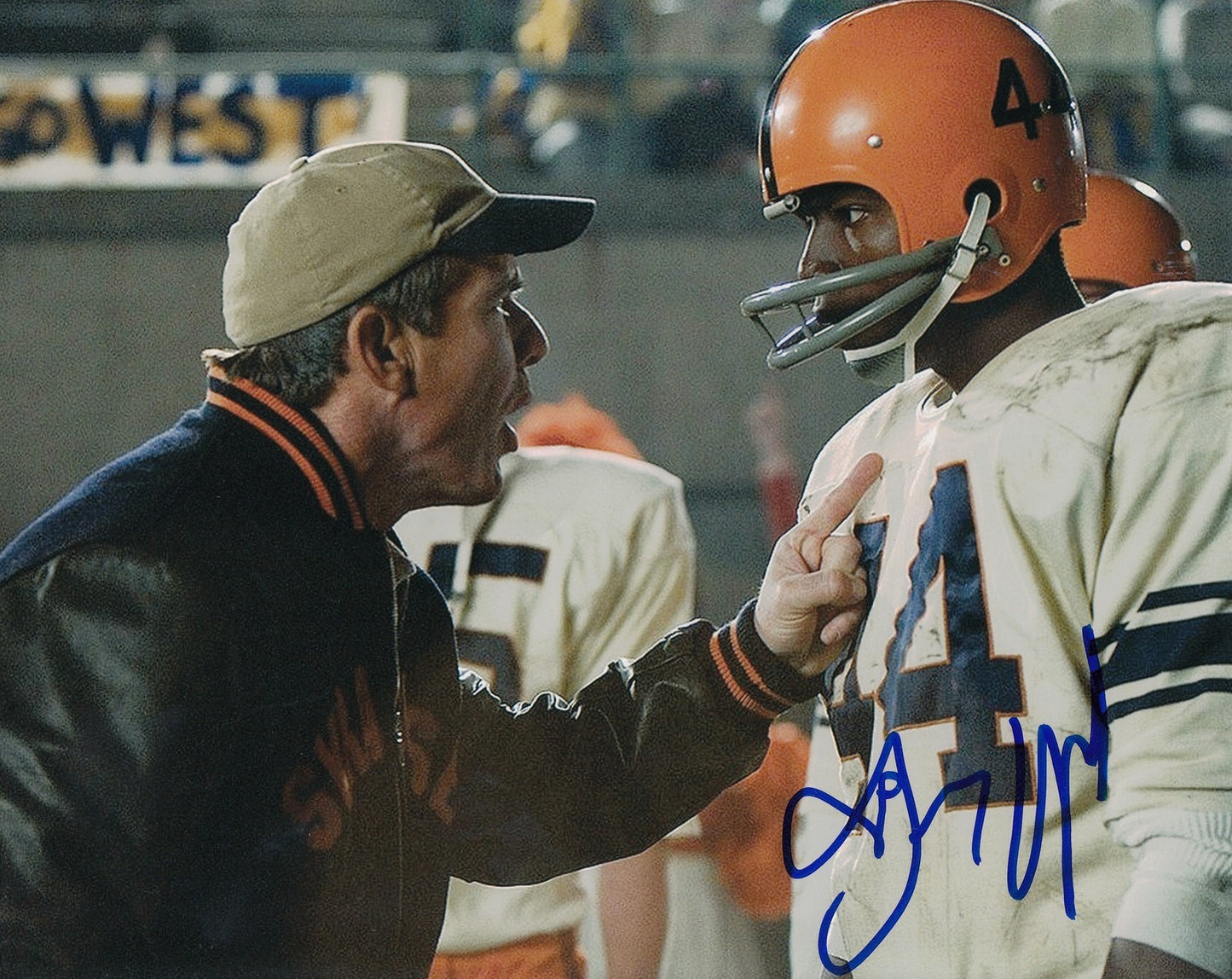 DENNIS QUAID signed (THE EXPRESS) BEN SCHWARTZWALDER 8X10 photo *PROOF* W/COA #3