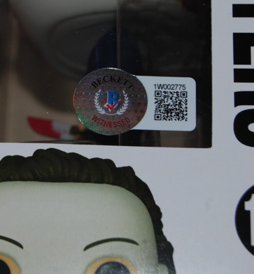 NICK CASTLE & TOMMY LEE WALLACE signed (HALLOWEEN) Funko pop #1156 BAS 1W002775