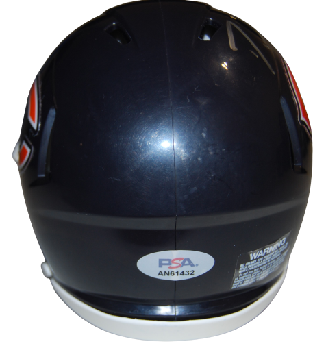 DARNELL MOONEY signed (CHICAGO BEARS) mini football helmet PSA/DNA AN61432