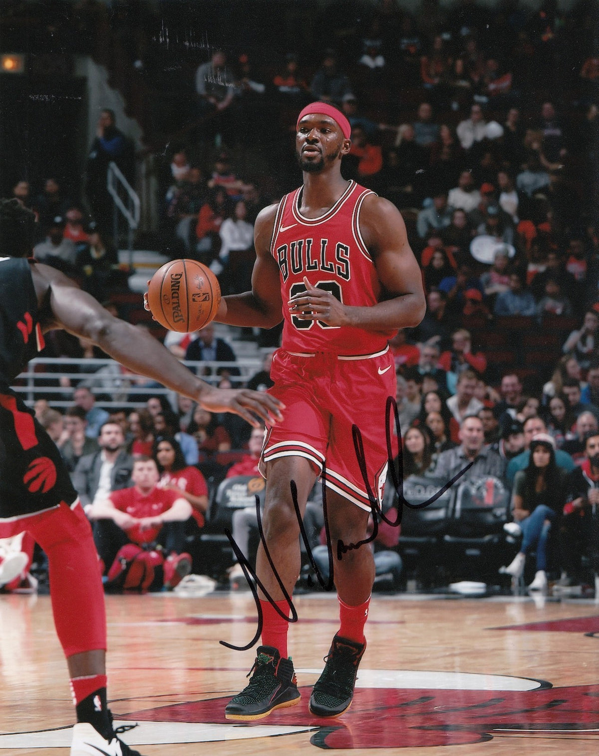 NOAH VONLEH signed (CHICAGO BULLS) autographed BASKETBALL 8X10 photo W/COA