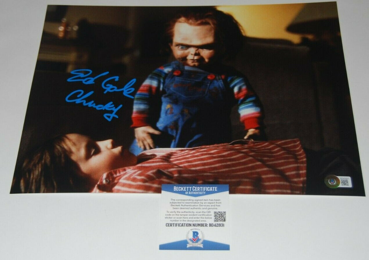 ED GALE signed (CHILD'S PLAY) Movie 11X14 photo *CHUCKY* BECKETT BAS BD42831