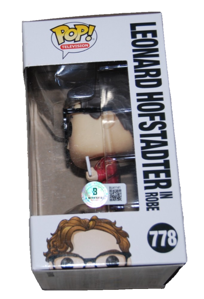 JOHNNY GALECKI signed (BIG BANG THEORY) Leonard #778 Funko Pop #BECKETT BU41141