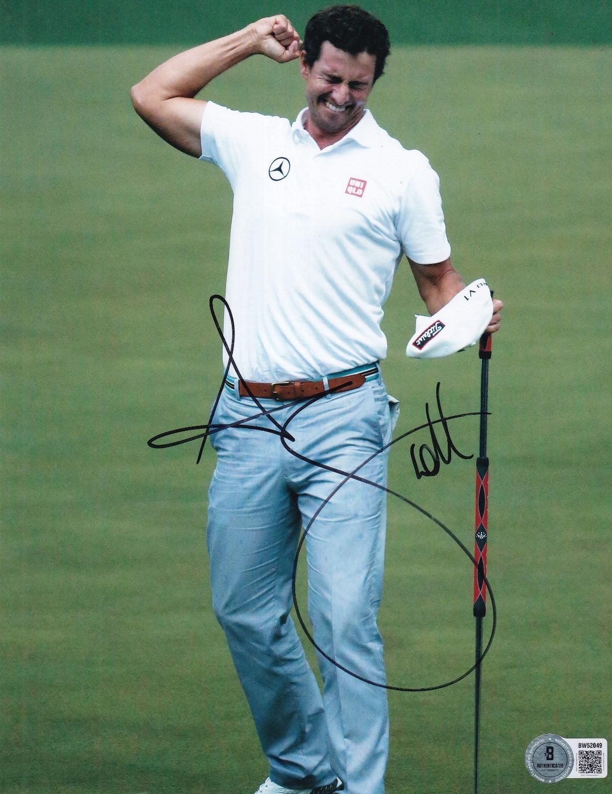 ADAM SCOTT signed (MASTERS GOLF CHAMPION) PGA 8X10 photo BECKETT BAS BW52049