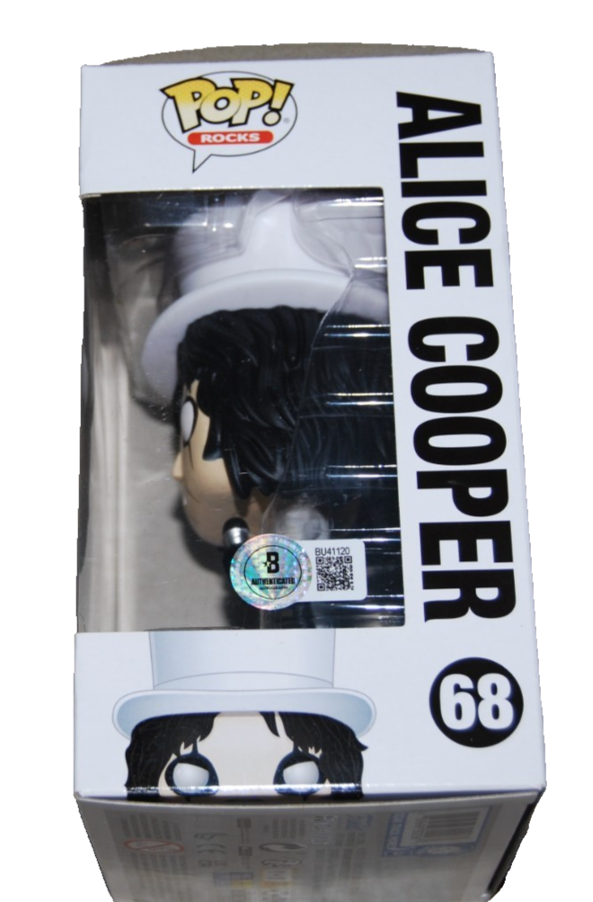 ALICE COOPER signed (POP ROCKS!) School's Out Funko pop #68 BECKETT BAS BU41120