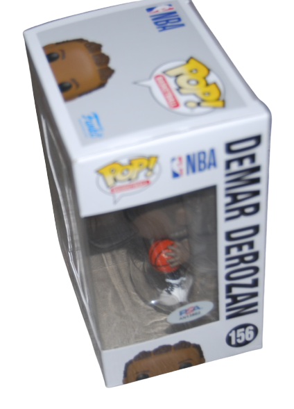 DEMAR DEROZAN signed (CHICAGO BULLS) Basketball #156 Funko Pop PSA/DNA AN13802