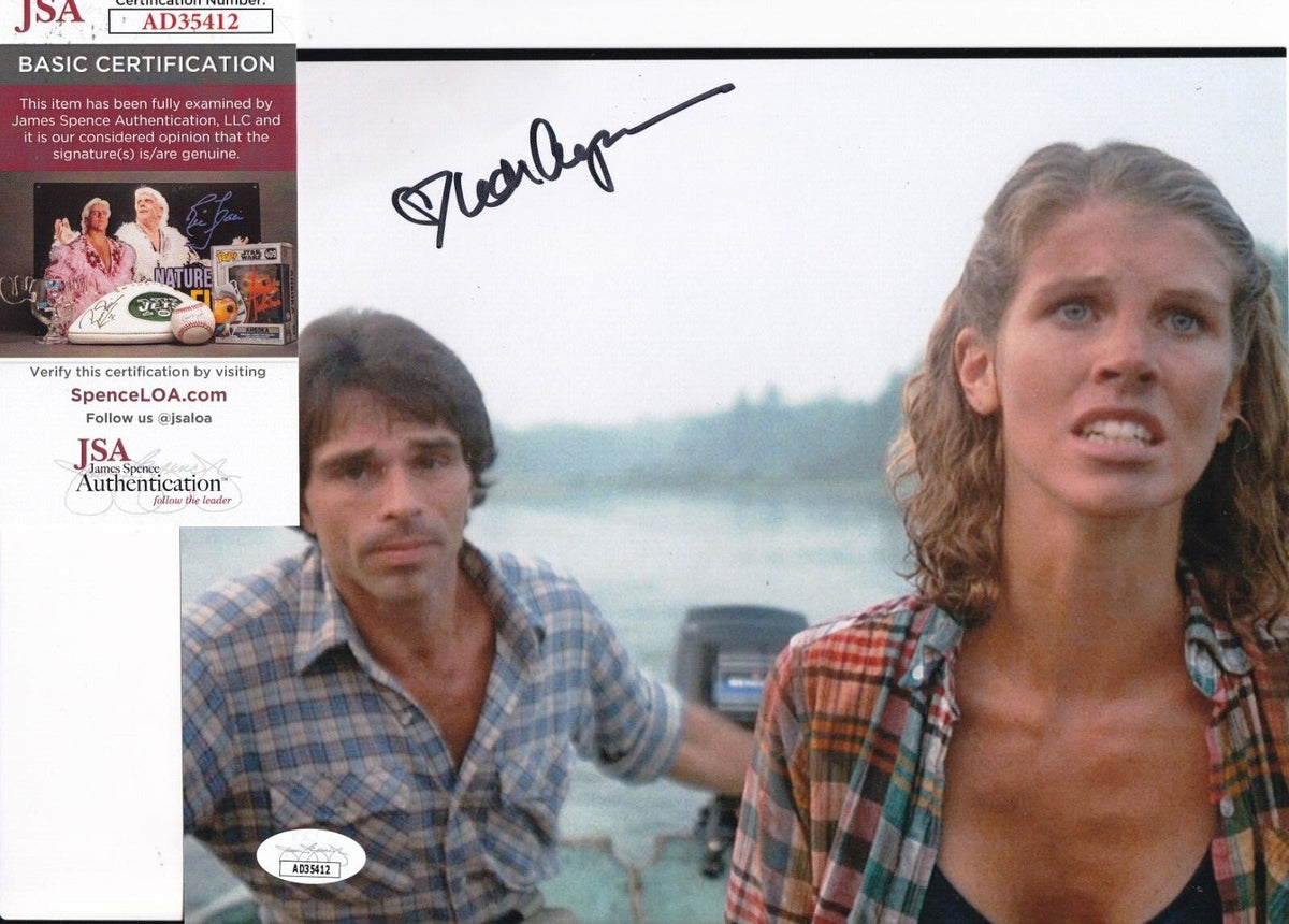 LEAH AYRES signed (THE BURNING) HORROR movie autographed 8X10 photo JSA AD35412