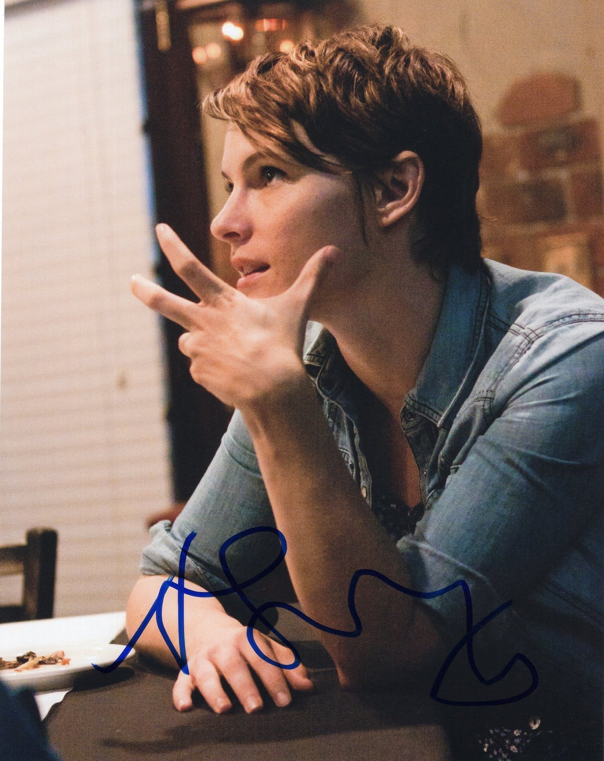 Amy Seimetz signed 9 Full Moons Movie 8x10 Photo w/COA A1 Frankie