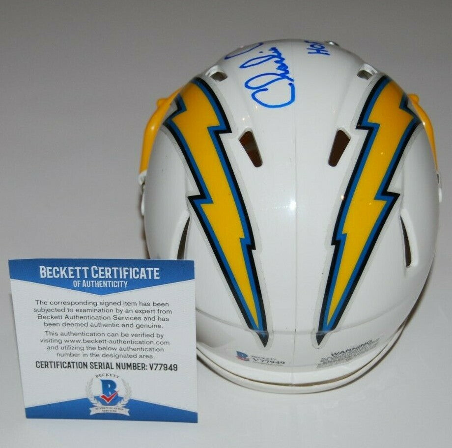 CHARLIE JOINER signed (SAN DIEGO CHARGERS) mini football helmet BECKETT V77949