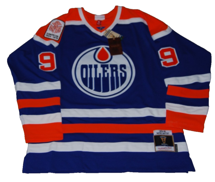 WAYNE GRETZKY signed (EDMONTON OILERS) M&N hockey jersey BECKETT AE38964