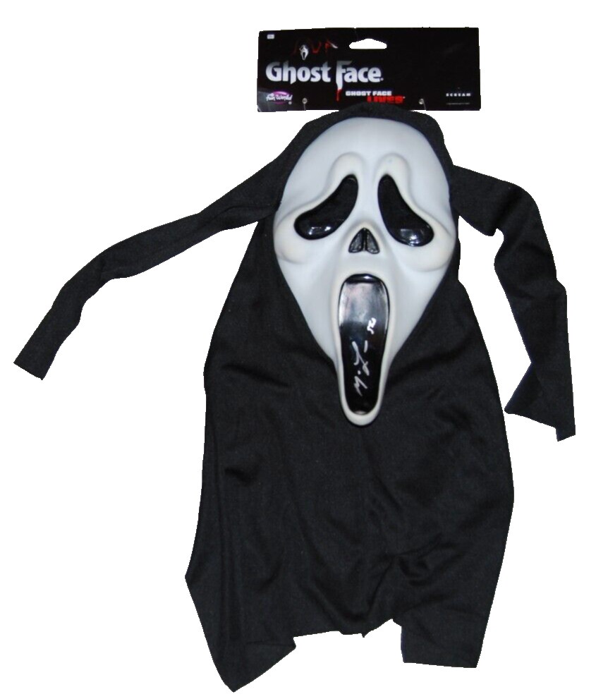MATTHEW LILLARD signed (SCREAM) Ghostface Halloween mask BECKETT BAS Witnessed