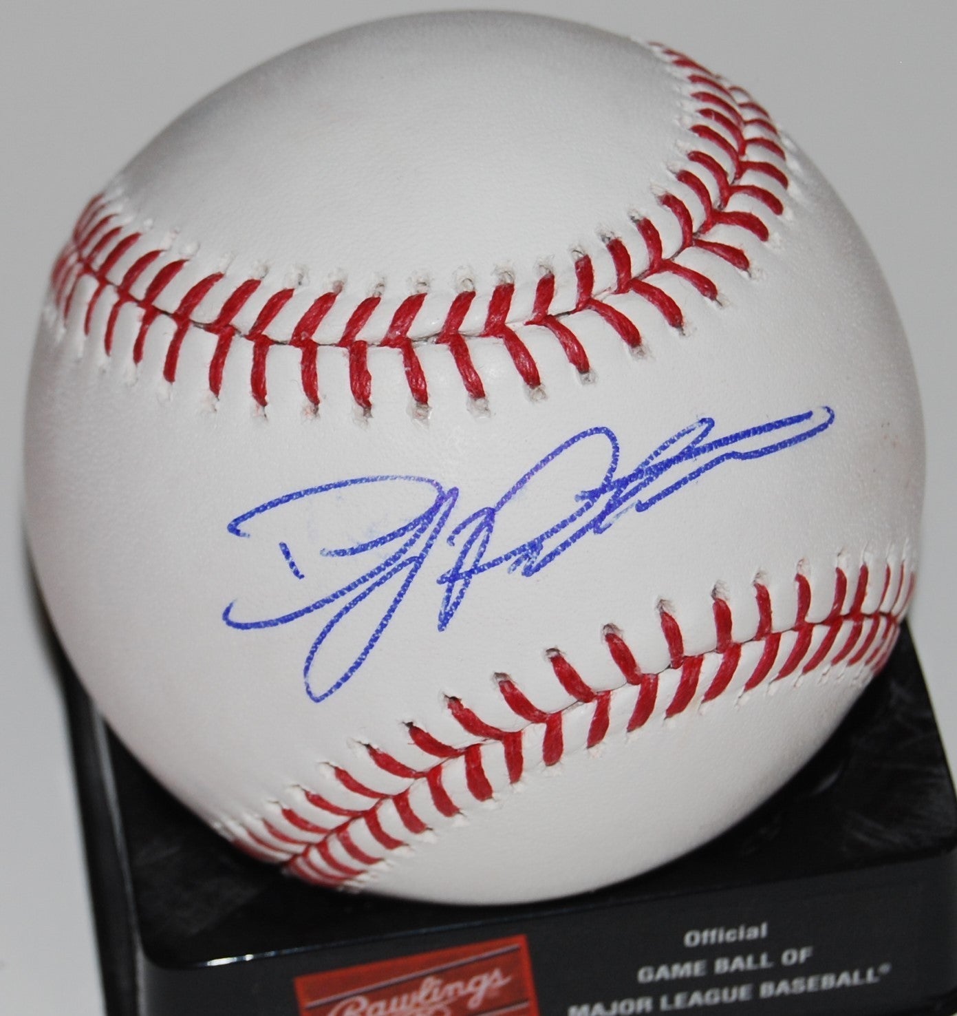DJ PETERS signed (LOS ANGELES DODGERS) Official Major League baseball W/COA