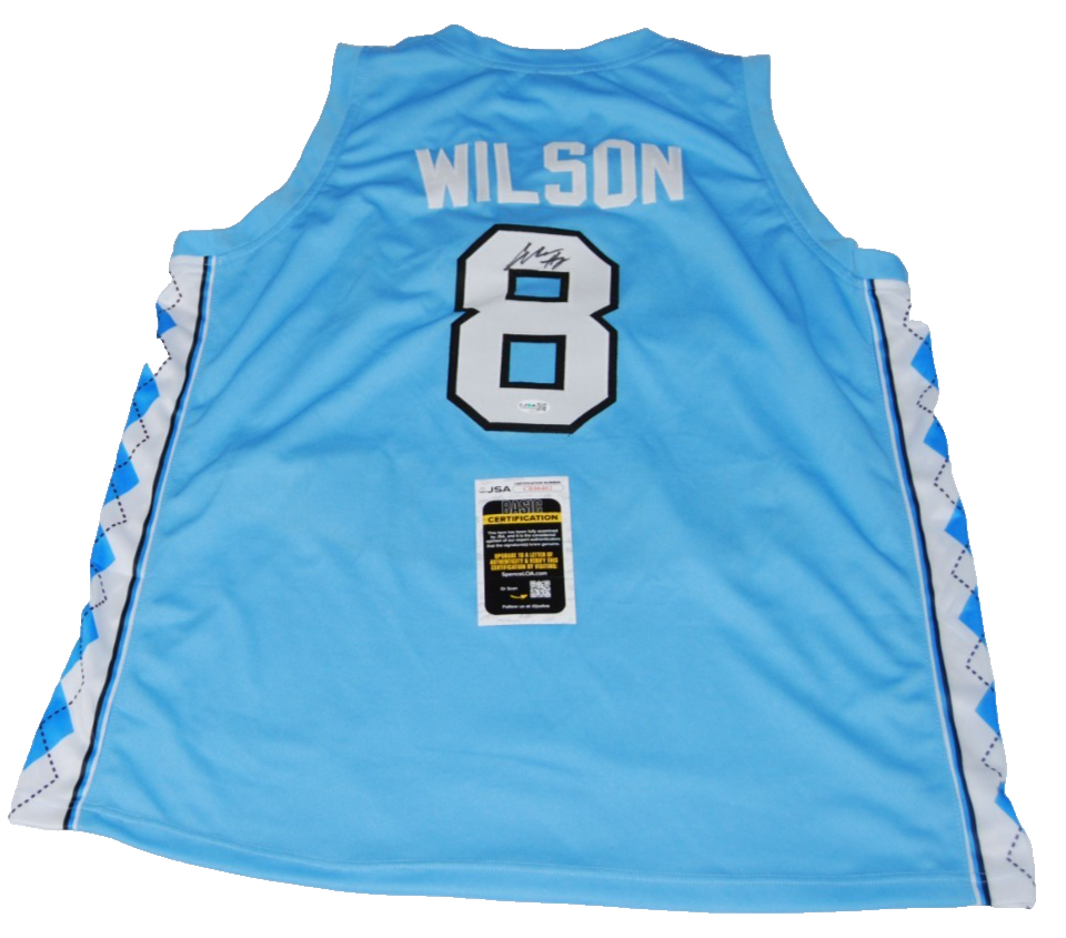 CALEB WILSON signed (NORTH CAROLINA TAR HEELS) basketball jersey JSA CR86402