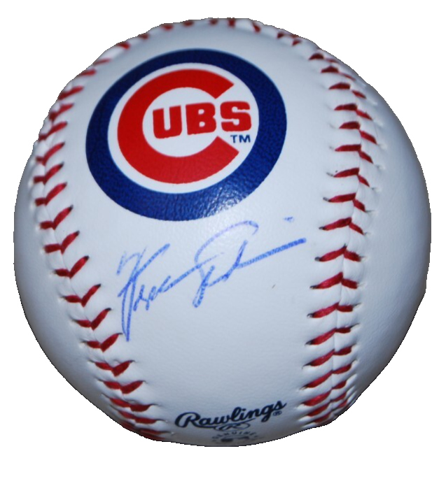 FERGIE JENKINS signed (CHICAGO CUBS) MLB logo baseball BECKETT BAS BS38346