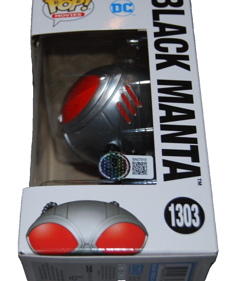 HARRY LENNIX signed (BLACK MANTA) Aquaman #248 Funko Pop BECKETT BAS BN07919