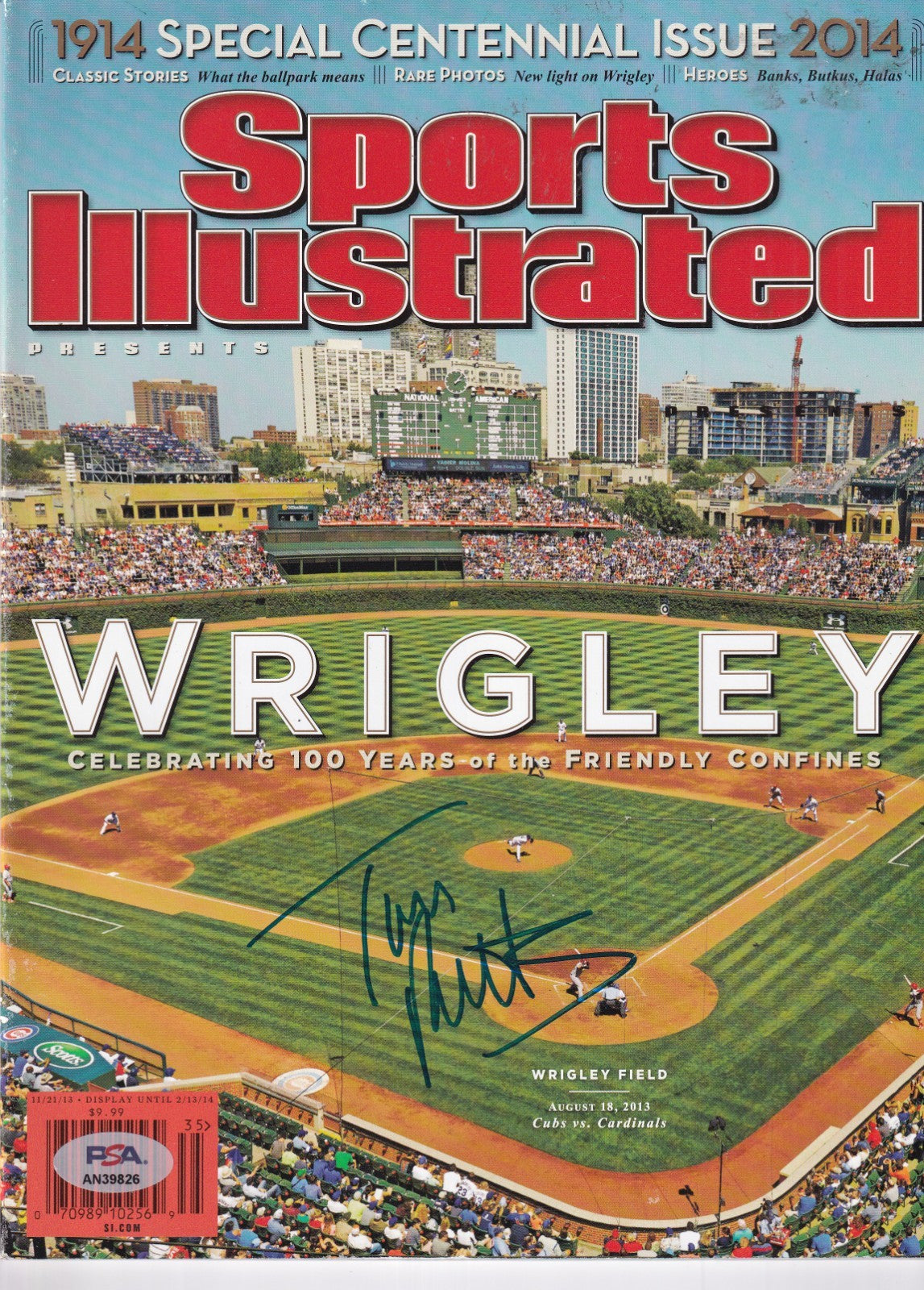 TOM RICKETTS signed (CHICAGO CUBS) Sports Illustrated magazine PSA/DNA AN39826