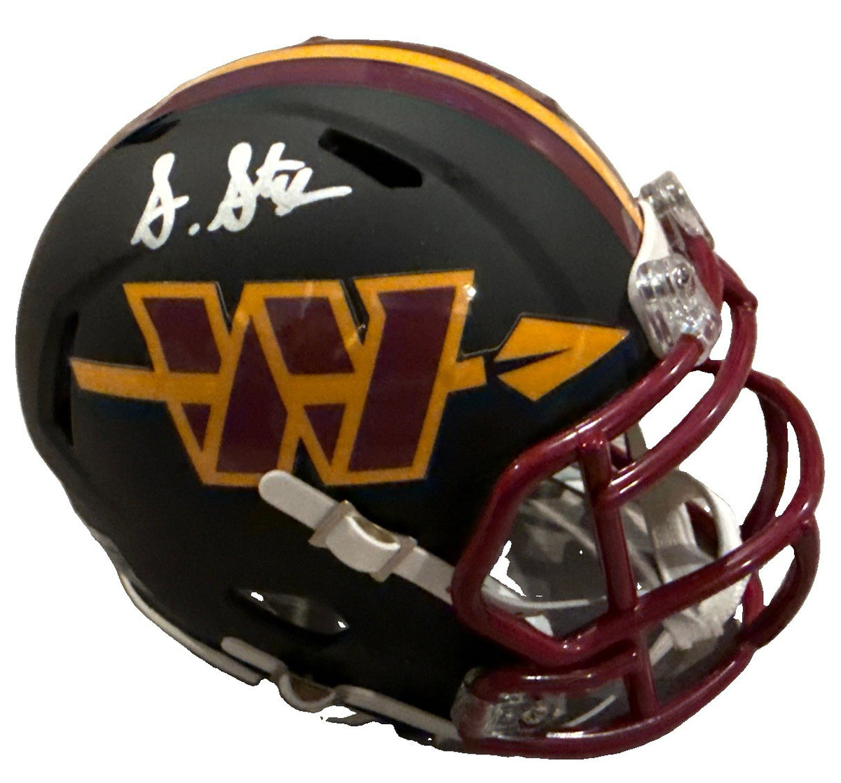 SONNY STYLES signed (Washington Commanders) Mini football helmet BECKETT BW61082