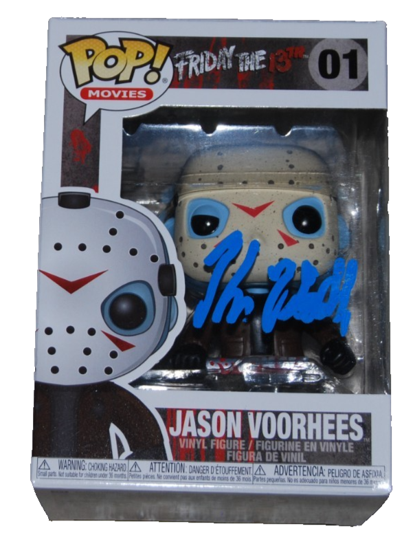 KANE HODDER signed (FRIDAY THE 13TH) Jason Voorhees 01 Funko Pop BECKETT BU41098