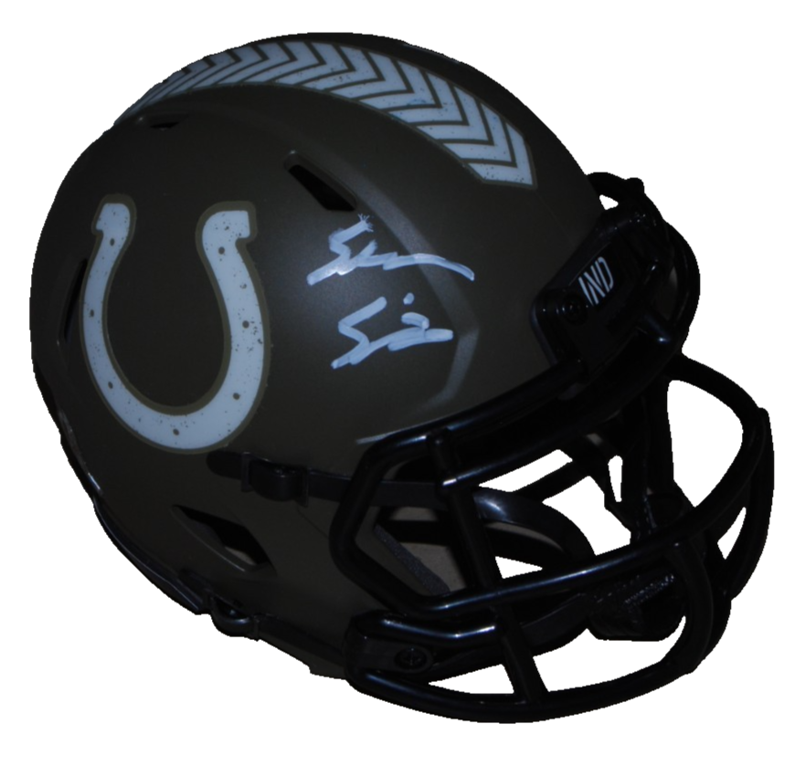 SHANE STEICHEN signed (INDIANAPOLIS COLTS) mini football helmet BECKETT BW61104
