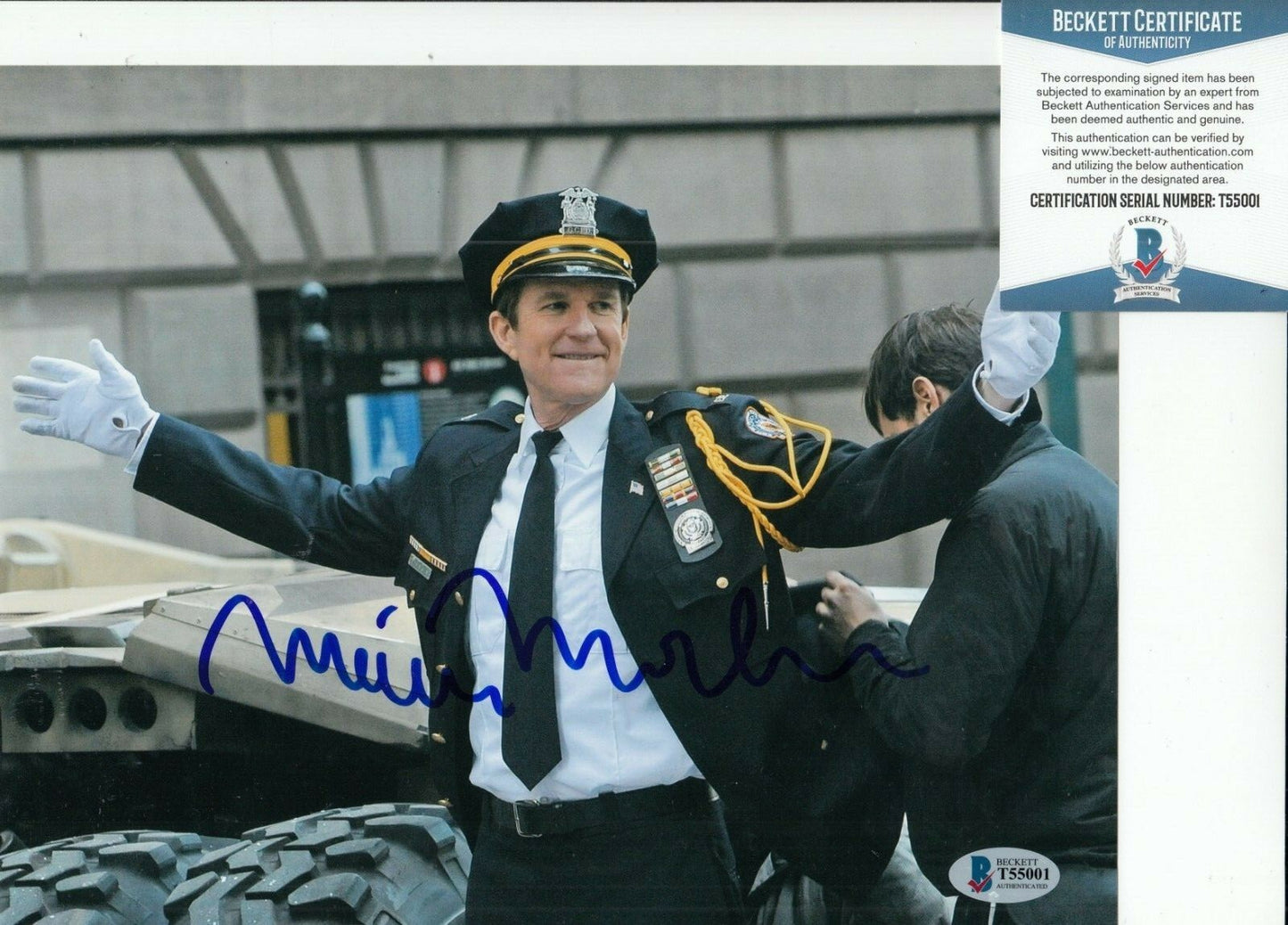 MATTHEW MODINE signed (THE DARK KNIGHT RISES) 8X10 photo BECKETT BAS T55001