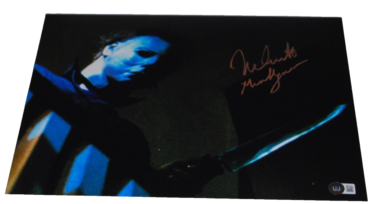 NICK CASTLE signed (HALLOWEEN) Movie 11X14 Michael Myers BECKETT BAS 1W002733