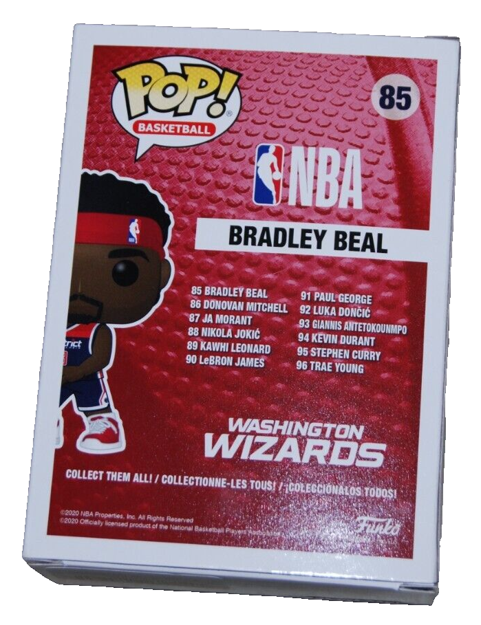 BRADLEY BEAL signed (WASHINGTON WIZARDS) #85 Funko Pop BECKETT BAS BR25986