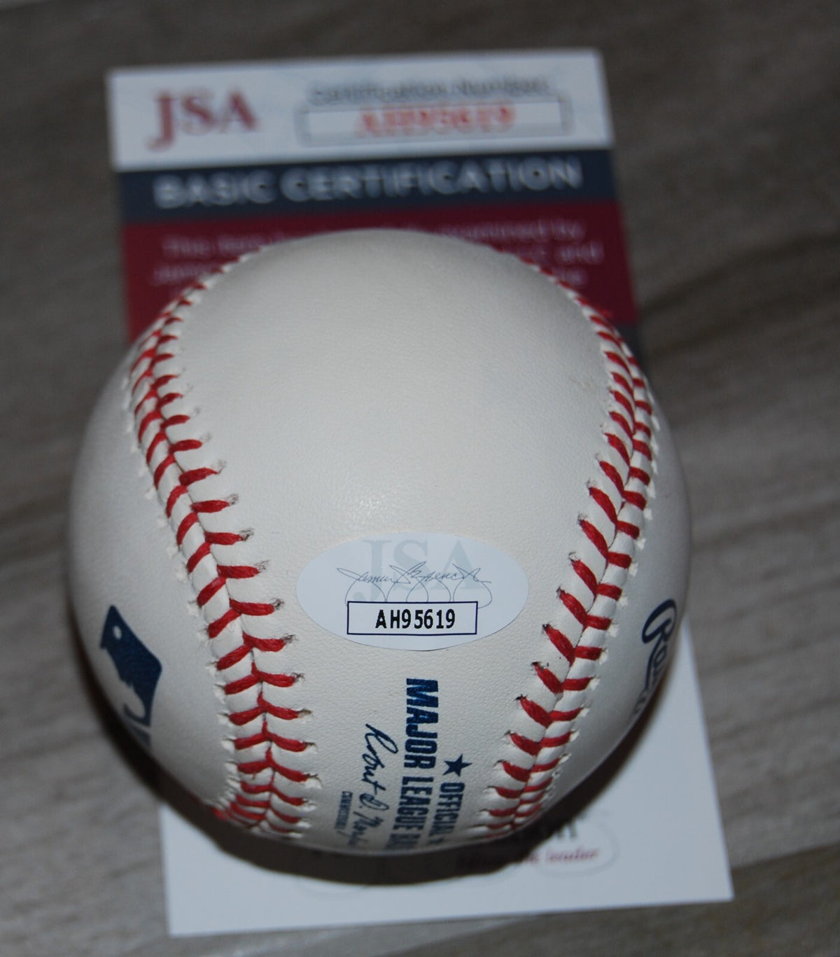 VICTOR ROBLES signed (WASHINGTON NATIONALS) OML baseball JSA Authentic AH95619