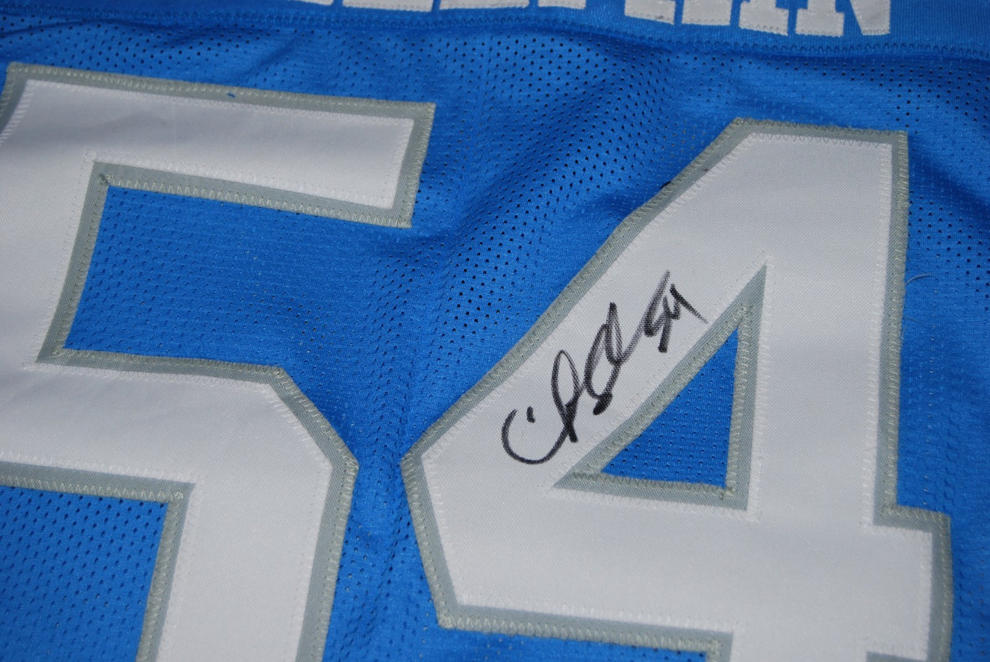 CHRIS SPIELMAN signed (DETROIT LIONS) custom football jersey BECKETT BAS BW61029
