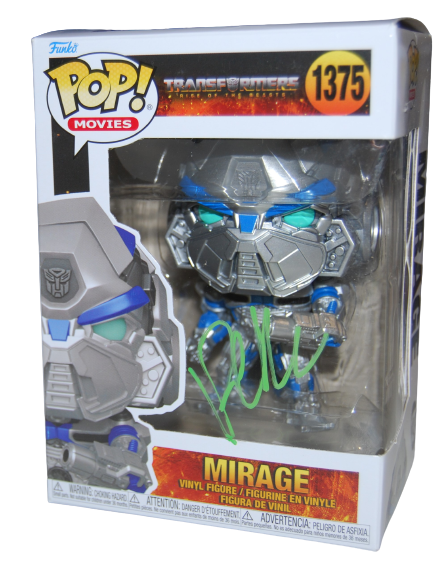 PETE DAVIDSON signed (TRANSFORMERS) Mirage #1375 Funko Pop PSA/DNA AN61453