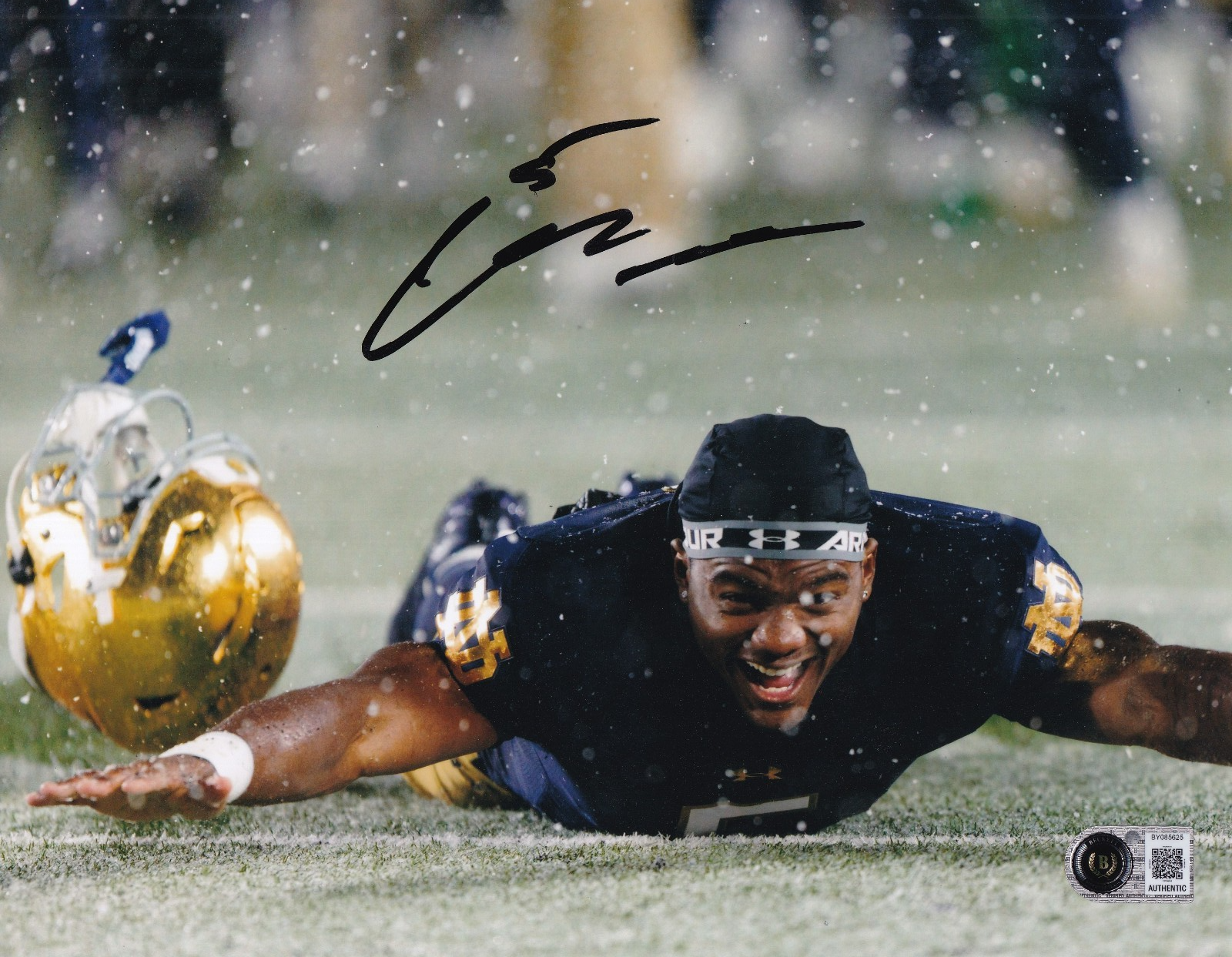 CAM WILLIAMS signed (NOTRE DAME FIGHTING IRISH) 8X10 photo BECKETT BY085625