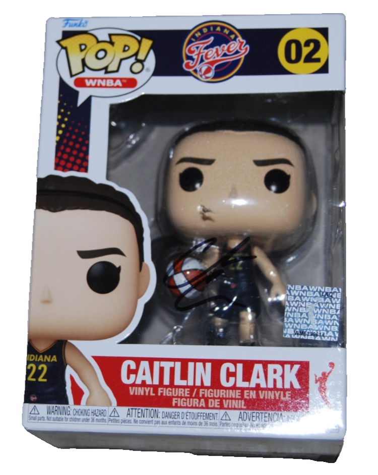 CAITLIN CLARK signed (INDIANA FEVER) WNBA #02 Funko Pop BECKETT BAS AE61918