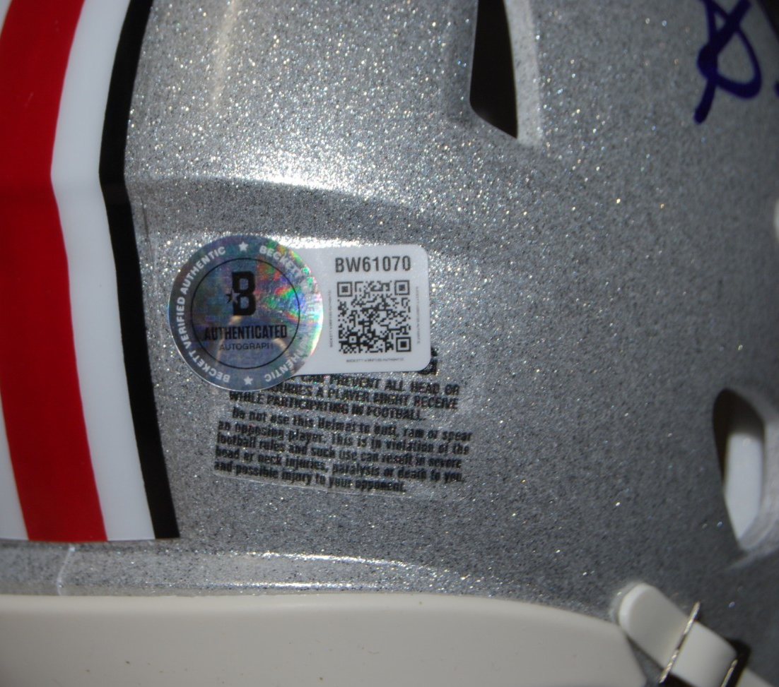SONNY STYLES signed (OHIO STATE BUCKEYES) Mini football helmet BECKETT BW61070