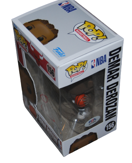 DEMAR DEROZAN signed (CHICAGO BULLS) Basketball #156 Funko Pop PSA/DNA AN13805