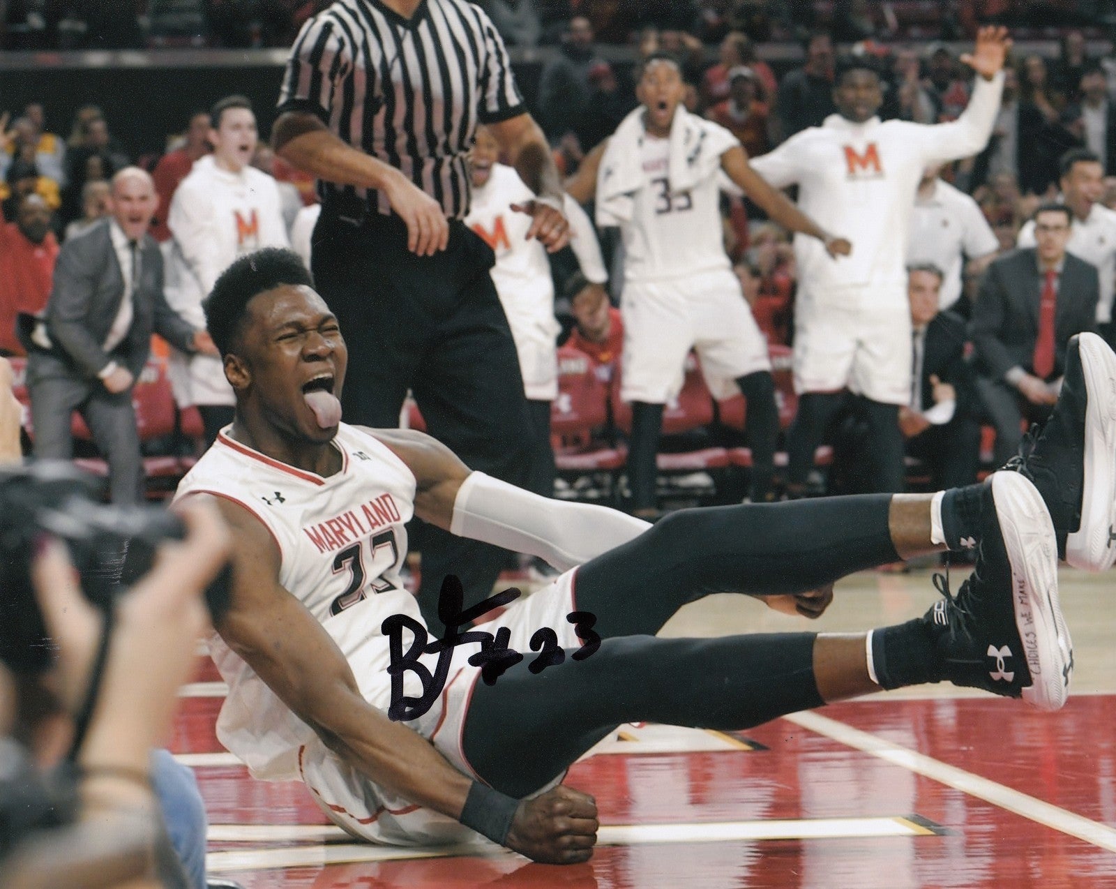 BRUNO FERNANDO signed (MARLYLAND TERRAPINS) Basketball DRAFT 8X10 photo W/COA
